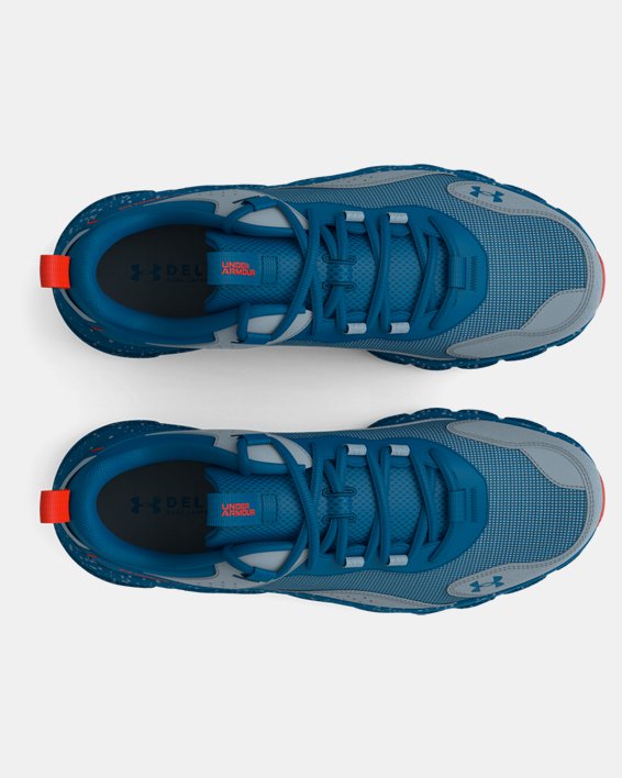 Men's UA Charged Verssert Speckle Running Shoes in Blue image number 2